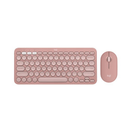 Bluetooth комплект клавиатура и мишка Logitech Pebble 2 Combo, TONAL ROSE, US INT'L, 2.4GHZ/BT, INTNL-973, UNIVERSAL - 920-012241