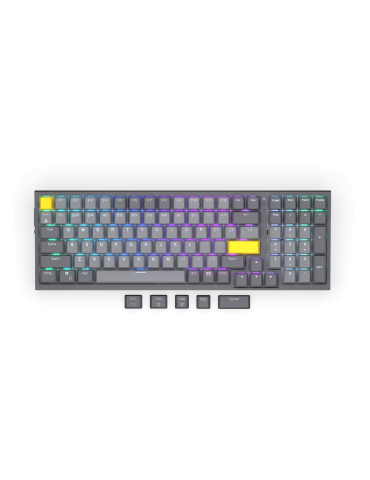 Геймърскa безжична механична клавиатура ENDORFY Celeris 1800, Endorfy Yellow Switch, Full Size - EY5A124