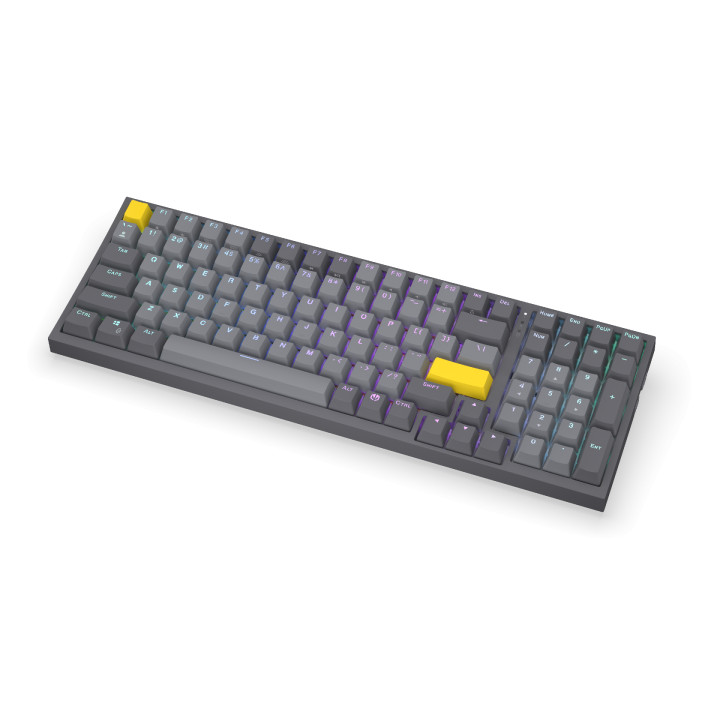 Геймърскa безжична механична клавиатура ENDORFY Celeris 1800, Endorfy Yellow Switch, Full Size - EY5A124
