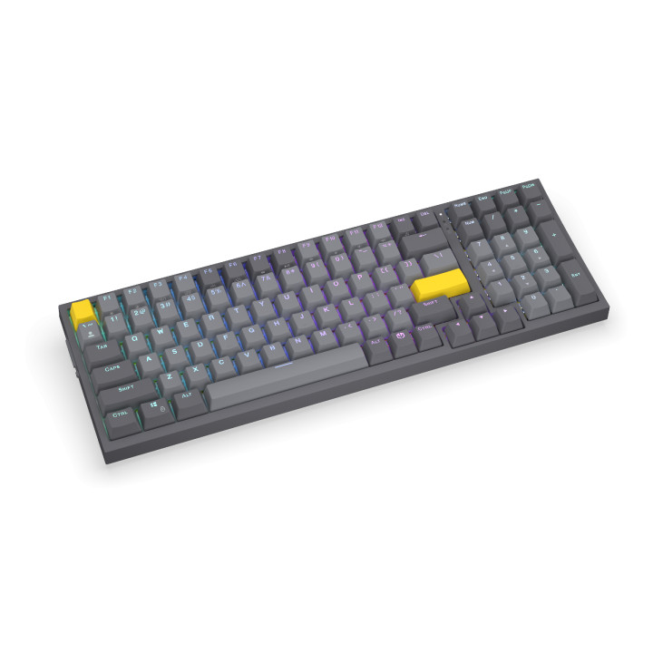 Геймърскa безжична механична клавиатура ENDORFY Celeris 1800, Endorfy Yellow Switch, Full Size - EY5A124