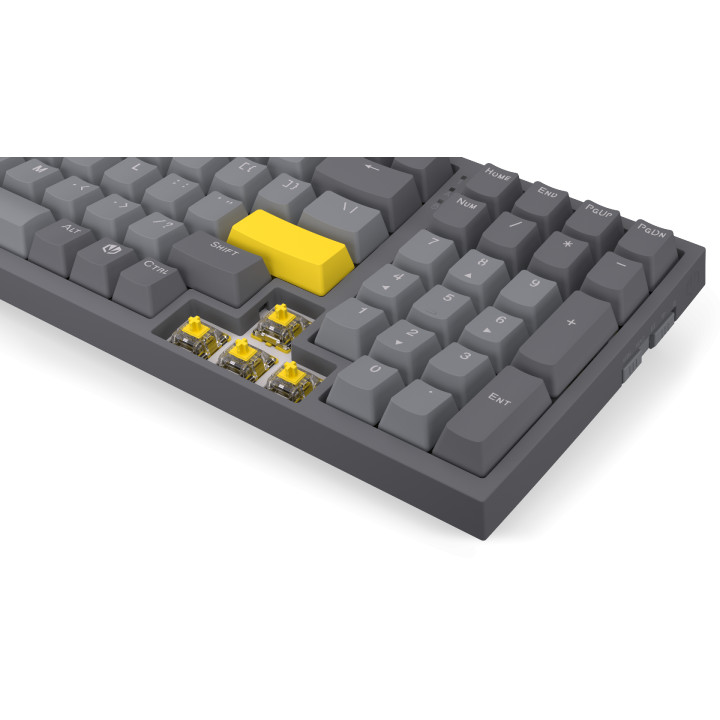 Геймърскa безжична механична клавиатура ENDORFY Celeris 1800, Endorfy Yellow Switch, Full Size - EY5A124