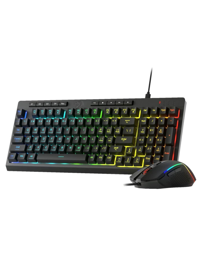 Комплект клавиатура и мишка Redragon S141 с RGB осветление, черен