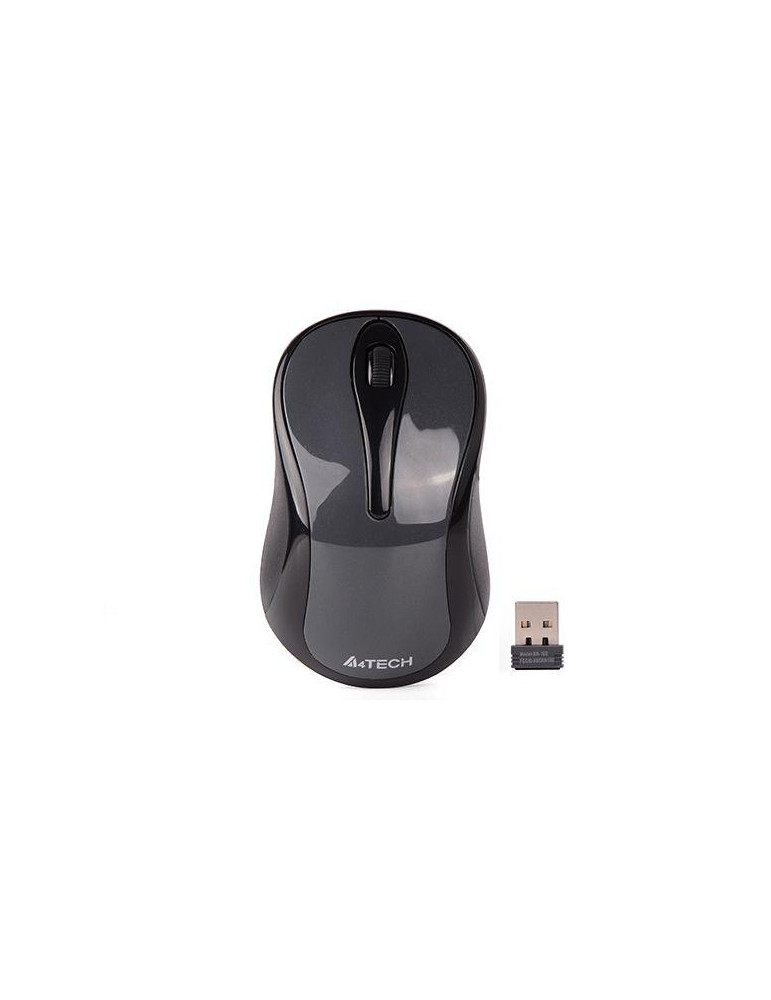 Безжична мишка A4Tech G3-280NS, 2.4G Hz, USB, Безшумна, Сив