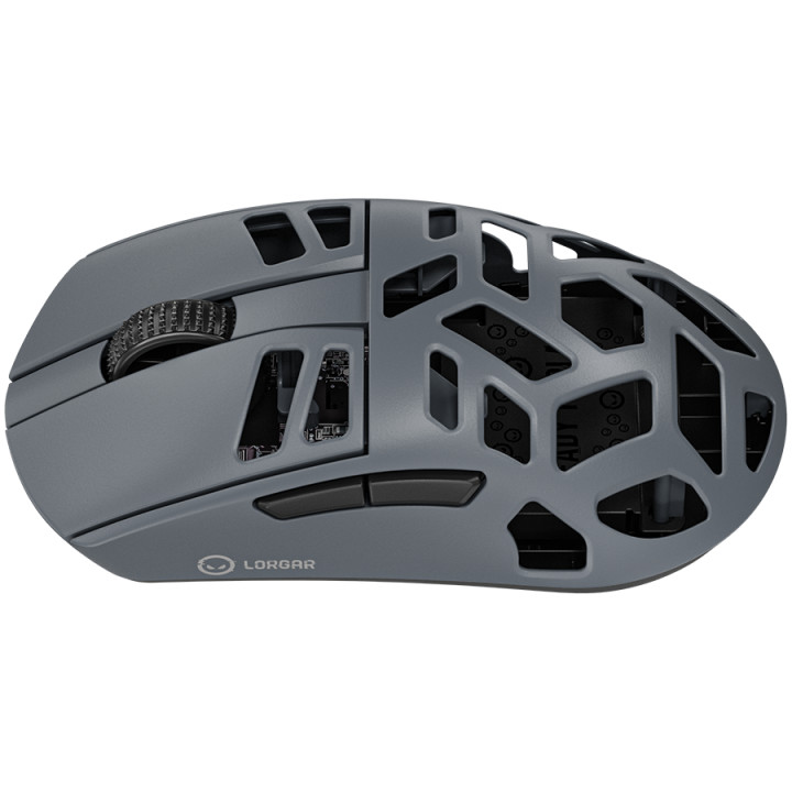 Безжична геймърска мишка Lorgar MSE90W, Magnesium Alloy Wireless Gaming Mouse Elite, Dark Grey - LRG-MSE90W-DG