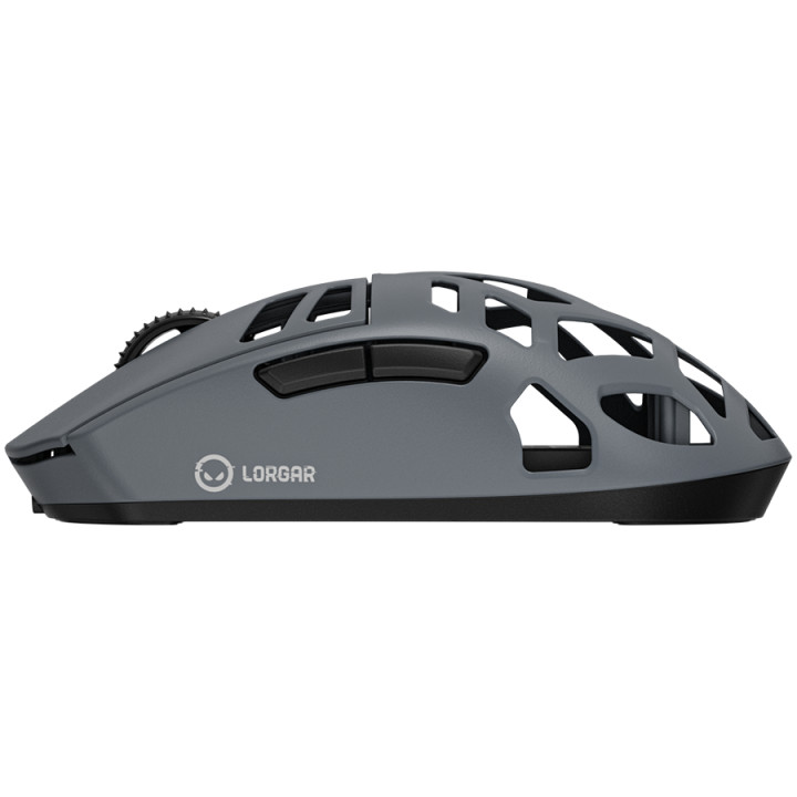 Безжична геймърска мишка Lorgar MSE90W, Magnesium Alloy Wireless Gaming Mouse Elite, Dark Grey - LRG-MSE90W-DG