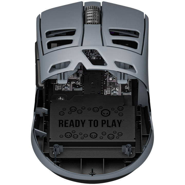 Безжична геймърска мишка Lorgar MSE90W, Magnesium Alloy Wireless Gaming Mouse Elite, Dark Grey - LRG-MSE90W-DG