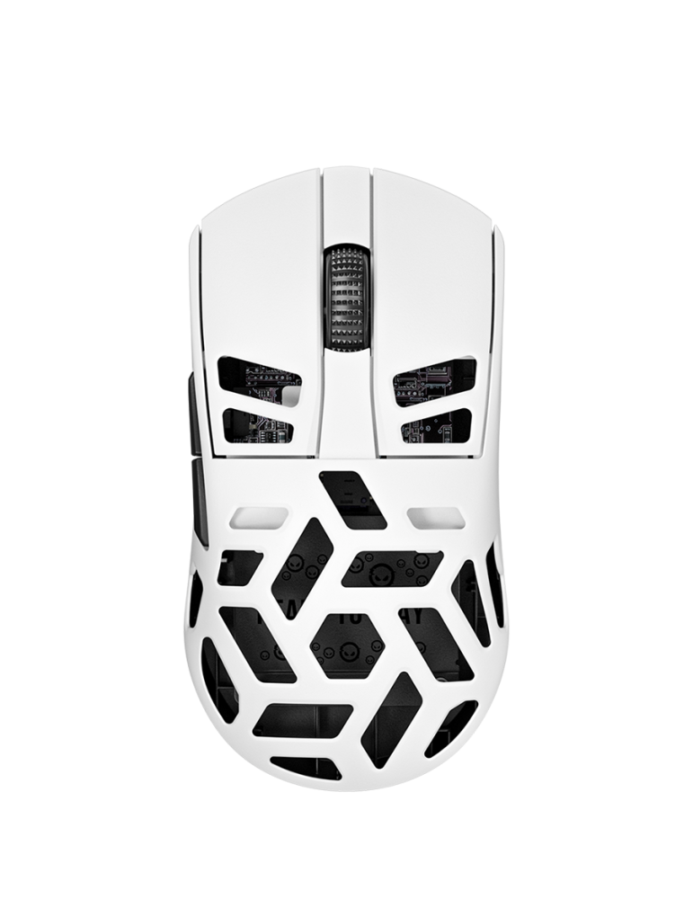 Безжична геймърска мишка Lorgar MSE90W, Magnesium Alloy Wireless Gaming Mouse Elite, White - LRG-MSE90W-WH