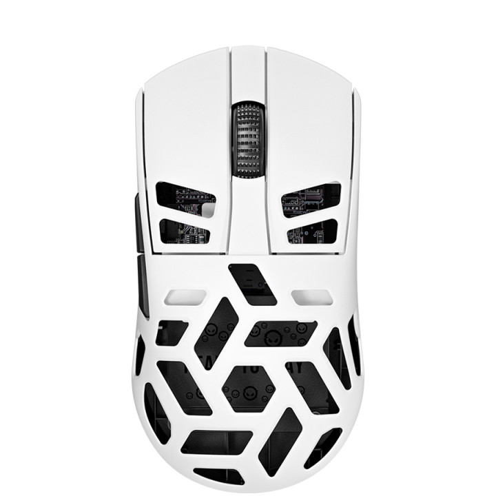 Безжична геймърска мишка Lorgar MSE90W, Magnesium Alloy Wireless Gaming Mouse Elite, White - LRG-MSE90W-WH