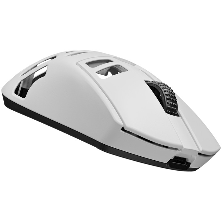 Безжична геймърска мишка Lorgar MSE90W, Magnesium Alloy Wireless Gaming Mouse Elite, White - LRG-MSE90W-WH