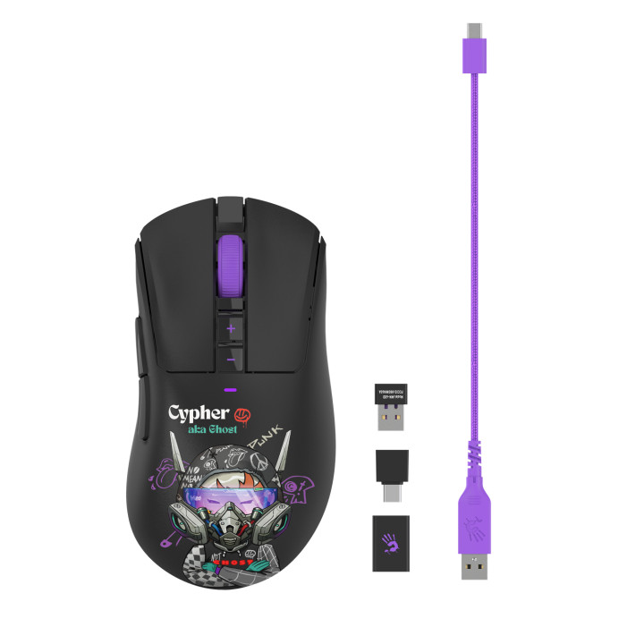 Безжична геймърска мишка A4tech Bloody R73 Pro Cypher Ghost - A4-MOUSE-R73PRO-GHOSTT