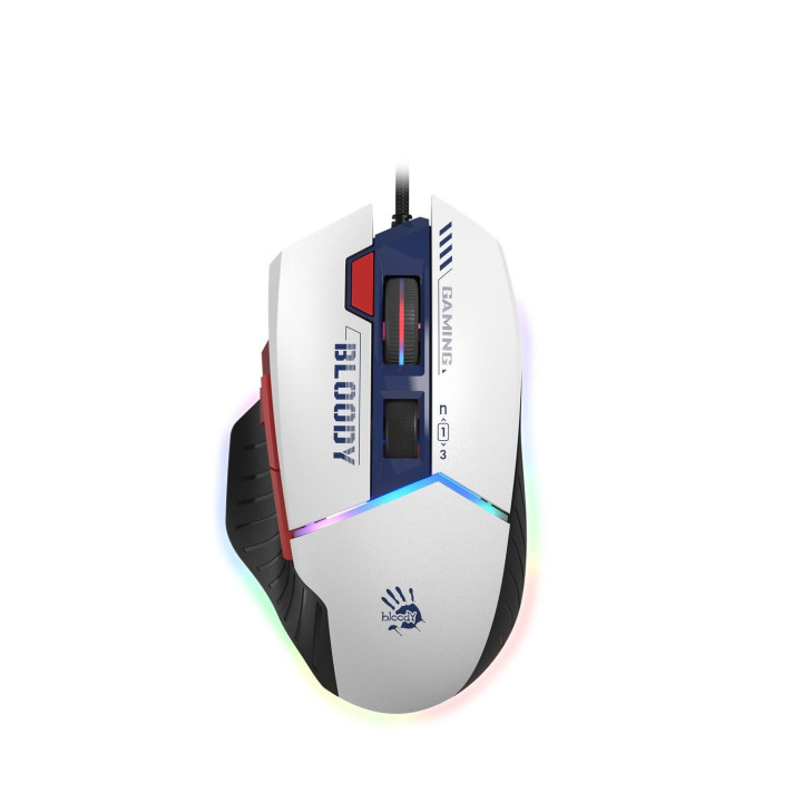Геймърска мишка A4tech Bloody W95Max Sports Navy RGB Light, 12000cpi - A4-MOUSE-W95MAX-Navy