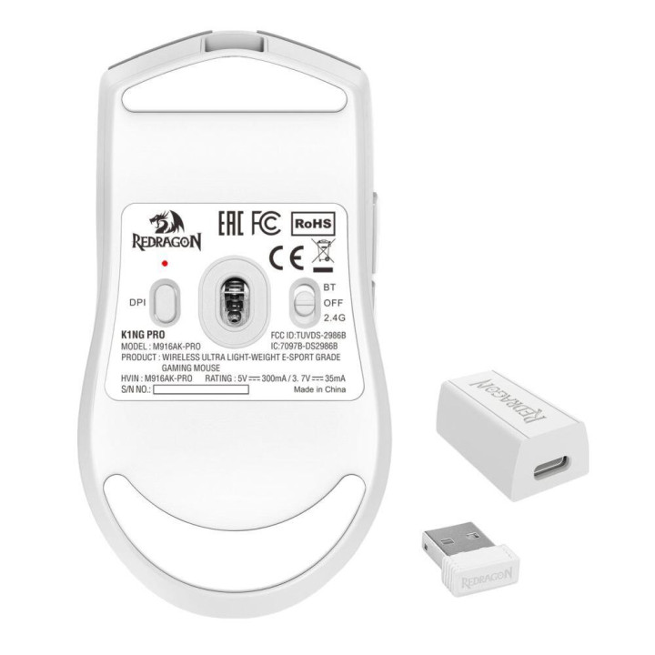 Bluetooth геймърска мишка Redragon K1ng Pro 1K M916AK-PRO