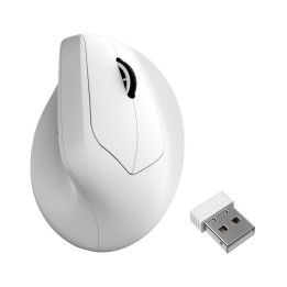 Безжична геймърска ергономична мишка Keychron M5, 8K, White - M5-A24