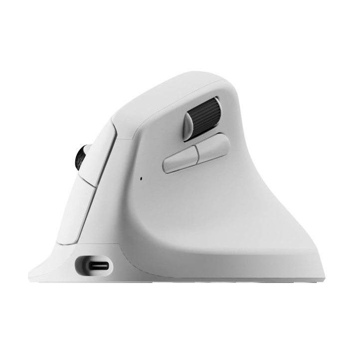 Безжична геймърска ергономична мишка Keychron M5, 8K, White - M5-A24