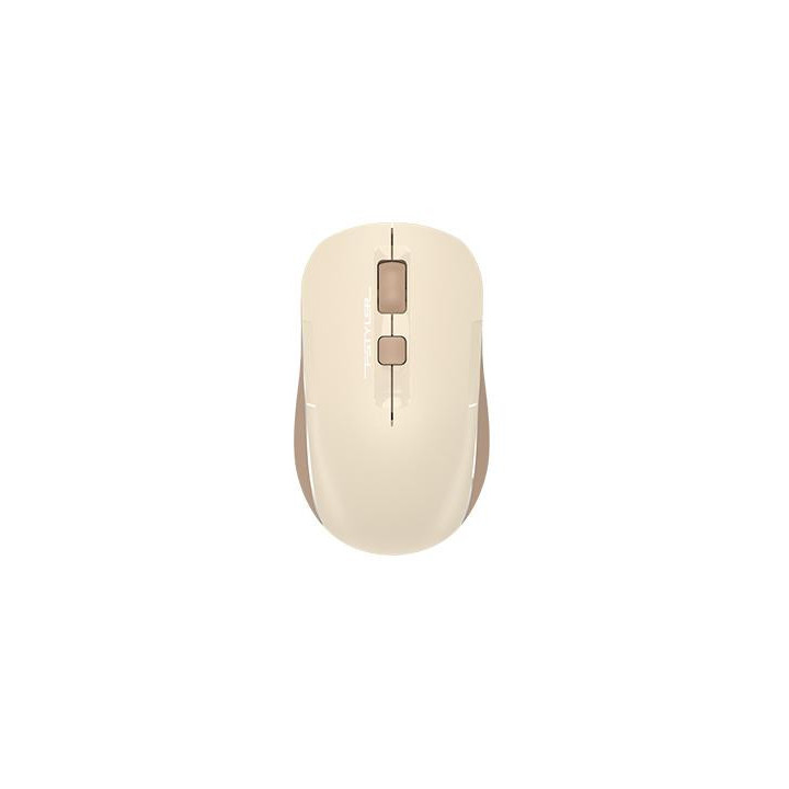 Безжична безшумна мишка A4tech FBCS Air2 Cafe Latte, Dual mode, 2000dpi, Li-Ion батерия - A4-MOUSE-FB26CS-CAFE