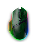Безжична геймърска ергономична мишка Razer Basilisk V3 Pro 35K Phantom Green Edition, 30000DPI, Optical Mouse Switches Gen-3, 63 g, Focus Pro 30K Optical Sensor - RZ01-05240300-R3G1