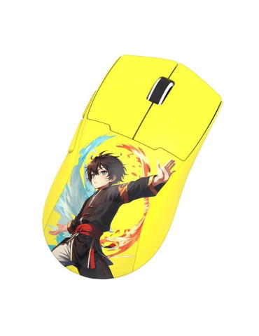 Bluetooth геймърска мишка Redragon K1ng Max Anime M918AKB-PRO, жълта