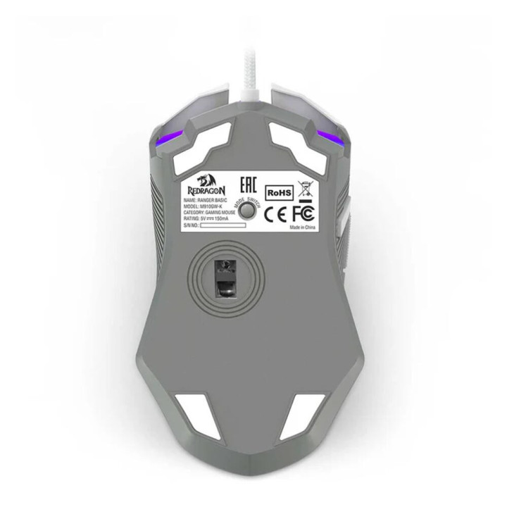 Геймърска мишка Redragon Ranger Basic M910H с RGB осветление, бяла