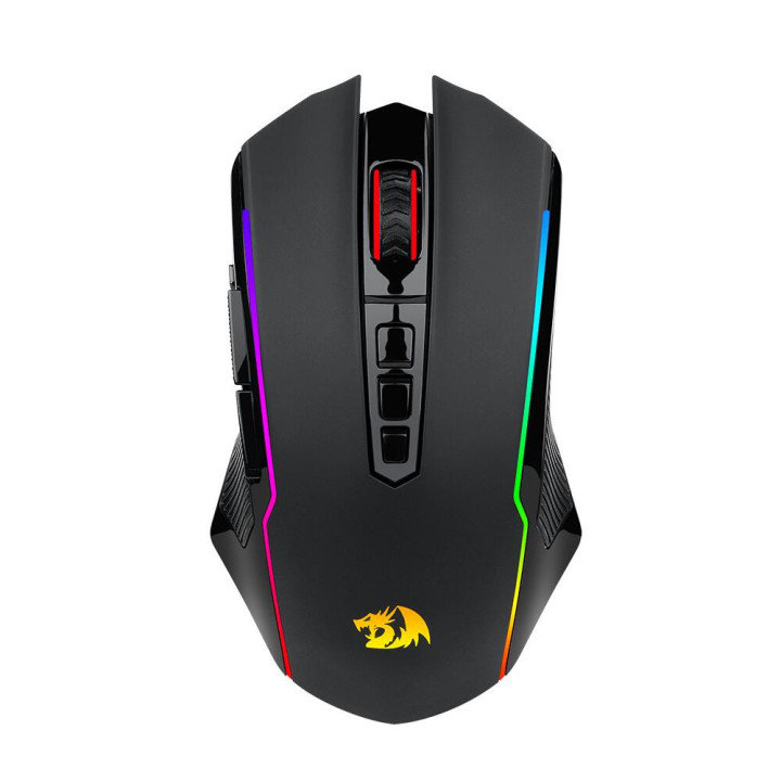 Bluetooth геймърска мишка Redragon Nix M914-RGB, с безжична и кабелна Bluetooth връзка с RGB осветление, черна