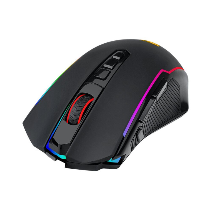 Bluetooth геймърска мишка Redragon Nix M914-RGB, с безжична и кабелна Bluetooth връзка с RGB осветление, черна