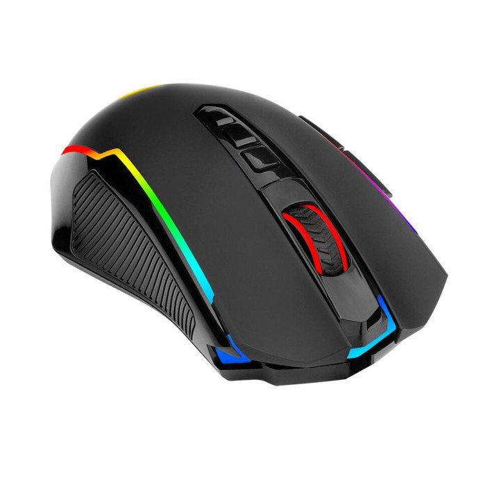 Bluetooth геймърска мишка Redragon Nix M914-RGB, с безжична и кабелна Bluetooth връзка с RGB осветление, черна