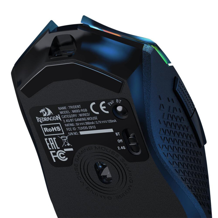 Bluetooth геймърска мишка Redragon Trident M693 с RPG осветление