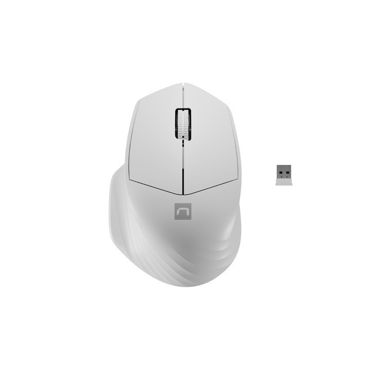 Bluetooth мишка Natec Siskin, 1600DPI, 2.4GHz   Bluetooth 5.0, White - NMY-1972