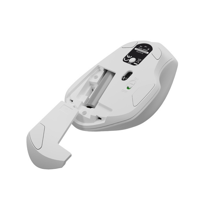 Bluetooth мишка Natec Siskin, 1600DPI, 2.4GHz   Bluetooth 5.0, White - NMY-1972