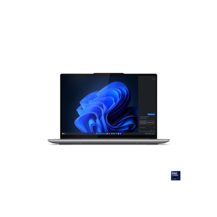 Лаптоп Lenovo Yoga Pro, 7 Intel Core Ultra 7 255H, 14.5" 3k OLED 1000N 120Hz HDR, 32GB DDR5 RAM, 1TB SSD , Win 11 Home, Luna Grey - 83KF001DBM