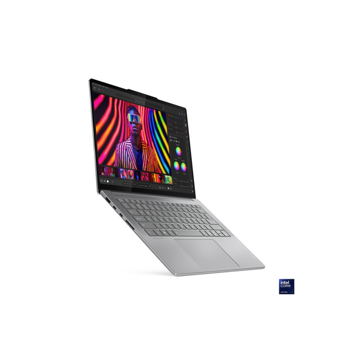 Лаптоп Lenovo Yoga Pro, 7 Intel Core Ultra 7 255H, 14.5" 3k OLED 1000N 120Hz HDR, 32GB DDR5 RAM, 1TB SSD , Win 11 Home, Luna Grey - 83KF001DBM