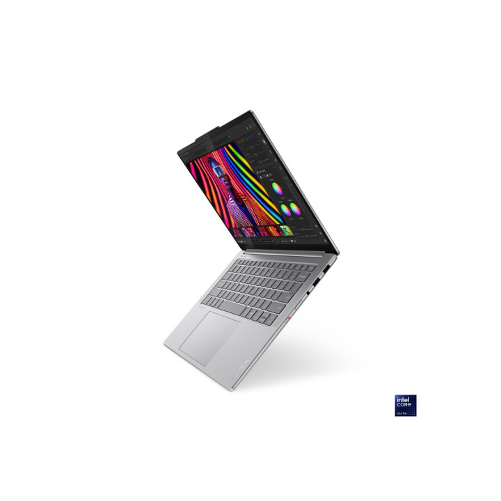 Лаптоп Lenovo Yoga Pro, 7 Intel Core Ultra 7 255H, 14.5" 3k OLED 1000N 120Hz HDR, 32GB DDR5 RAM, 1TB SSD , Win 11 Home, Luna Grey - 83KF001DBM