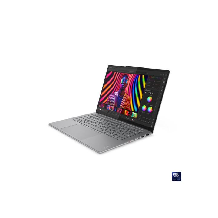 Лаптоп Lenovo Yoga Pro, 7 Intel Core Ultra 7 255H, 14.5" 3k OLED 1000N 120Hz HDR, 32GB DDR5 RAM, 1TB SSD , Win 11 Home, Luna Grey - 83KF001DBM