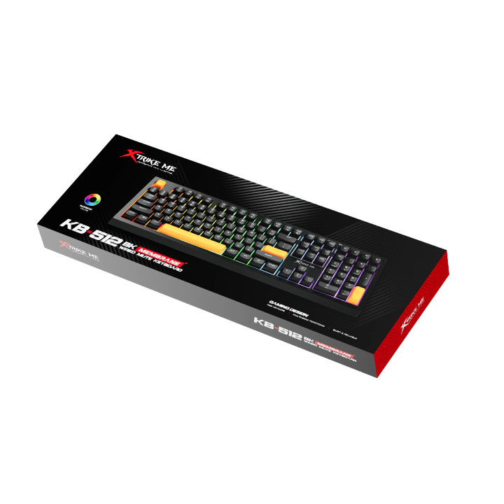 Геймърска клавиатура Xtrike ME KB-512 BK, 104 keys, Silent - XTRM-KB-512-BK