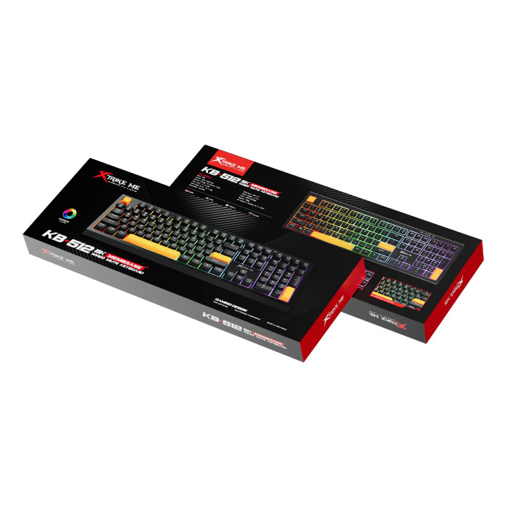 Геймърска клавиатура Xtrike ME KB-512 BK, 104 keys, Silent - XTRM-KB-512-BK