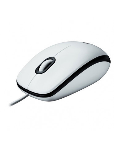 Мишка Logitech M100, бяла