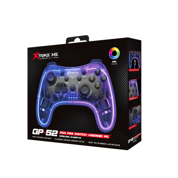 Bluetooth геймпад Xtrike ME GP-52 - PS4, Wireless, Bluetooth - XTRM-GP-52