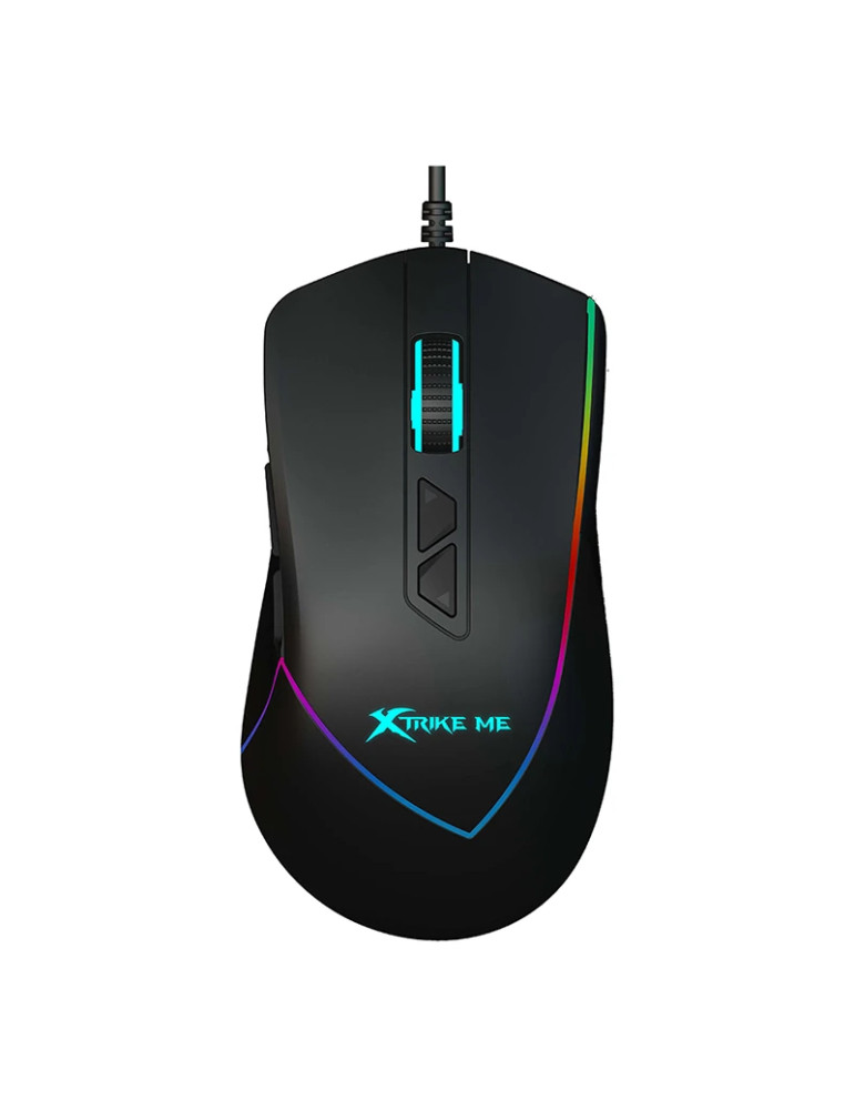 Геймърска мишка Xtrike ME GM-320 Black, 12800dpi, RGB - XTRM-GM-320-BK