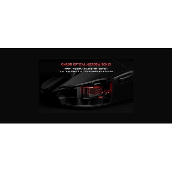 Безжична професионална геймърска мишка VXE MAD R 8K SET, Omron Optical Microswitches, Black - VXE-MAD-R-8K-BK