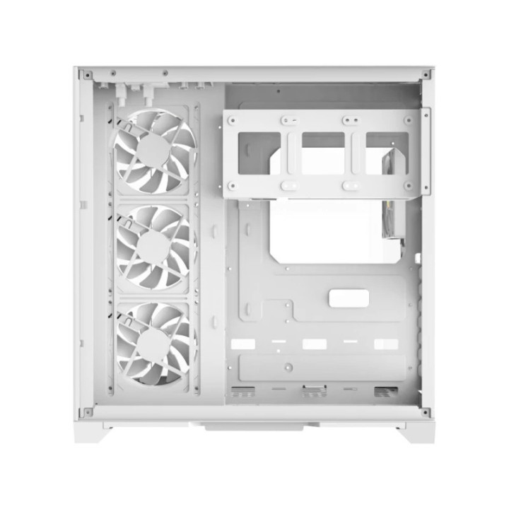 Кутия за компютър Gamemax HYPE-A White - 4 x 120 mm Addressable RGB fans, ATX - GM-HYPE-A-WH