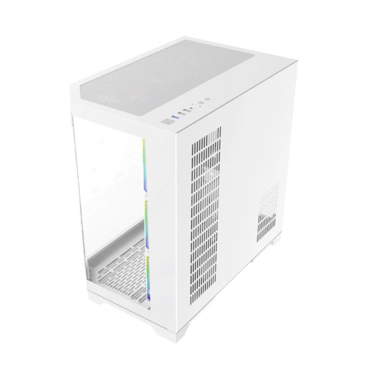 Кутия за компютър Gamemax HYPE-A White - 4 x 120 mm Addressable RGB fans, ATX - GM-HYPE-A-WH