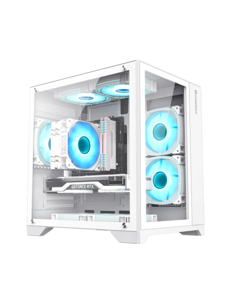 Кутия за компютър Gamemax Infinity Mini White, mATX - GM-14100902042