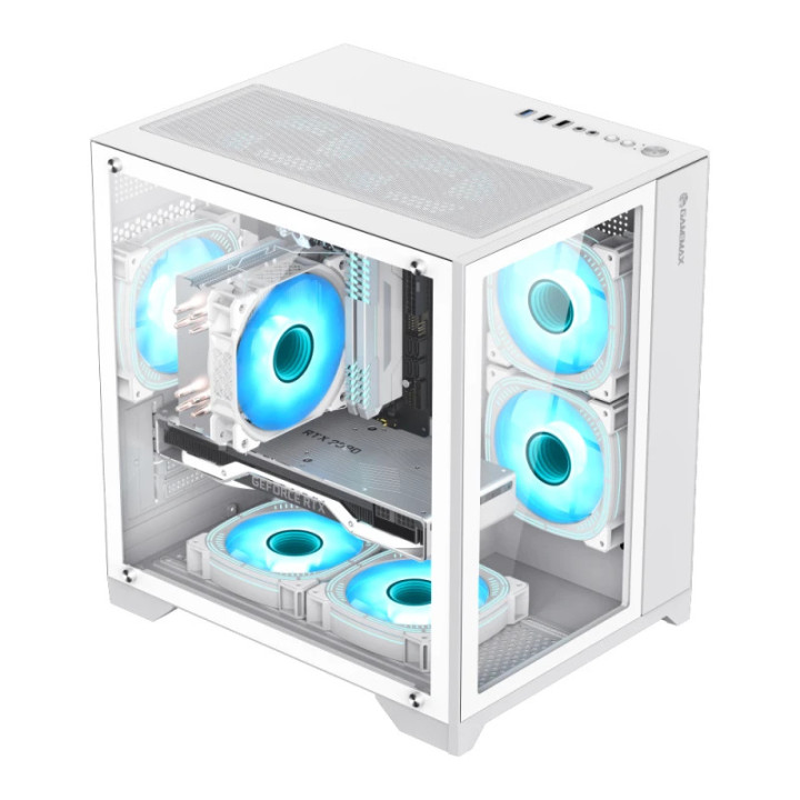 Кутия за компютър Gamemax Infinity Mini White, mATX - GM-14100902042