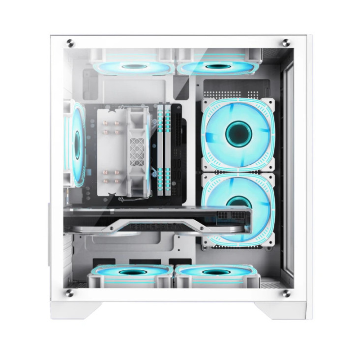 Кутия за компютър Gamemax Infinity Mini White, mATX - GM-14100902042