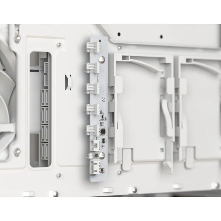Кутия за компютър AeroCool D501A White, Addressable RGB, Wood - D501A-G-WT-v2
