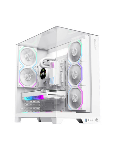 Кутия за компютър Gamemax Infinity Pro White, 5 x 120 mm Addressable RGB fans, ATX - GM-14100903091