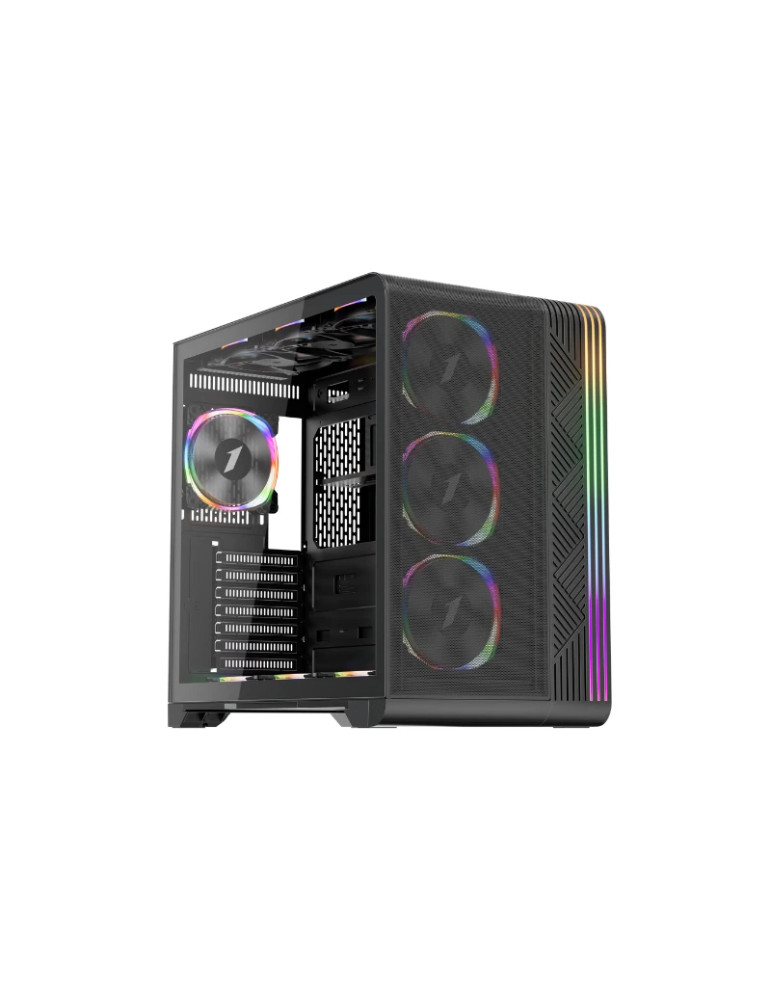 Кутия за компютър 1stPlayer AVT7-BK, USB-C, Mesh, A-RGB, ATX