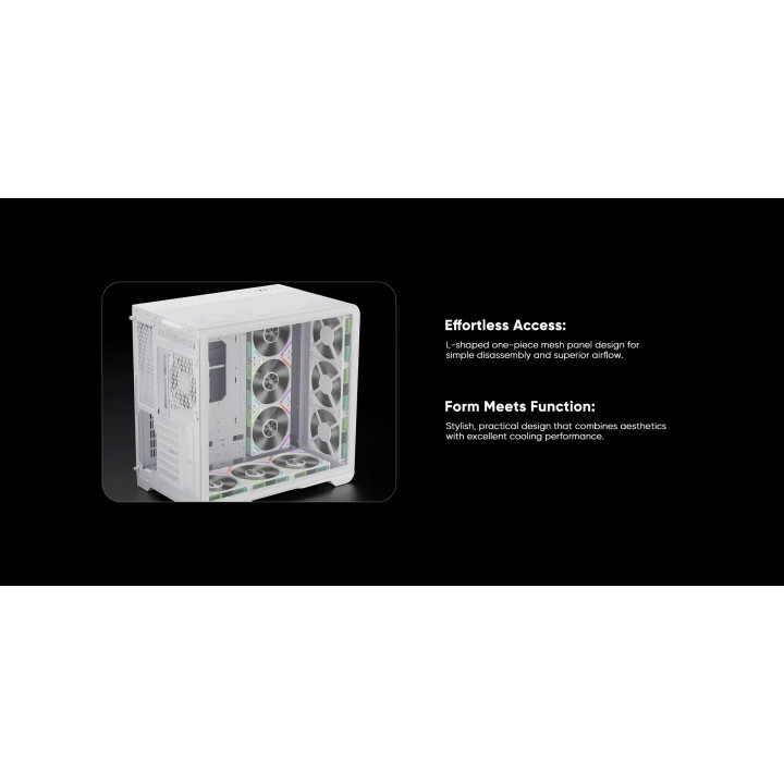 Кутия за компютър 1stPlayer AVT7-BK, USB-C, Mesh, A-RGB, ATX