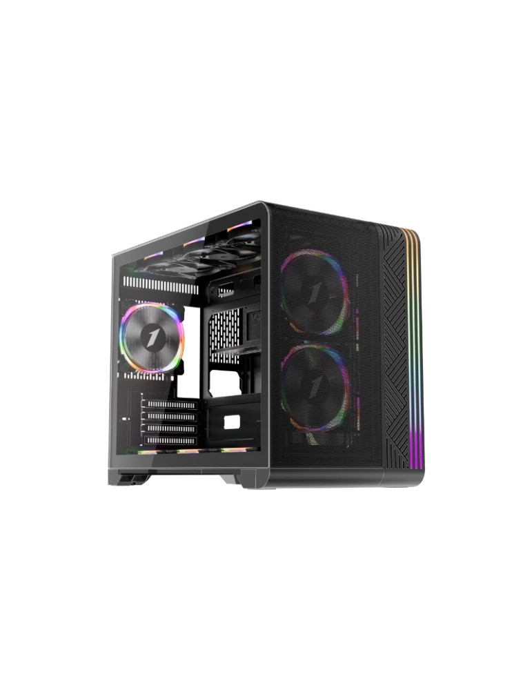 Кутия за компютър 1stPlayer VT6-BK, Mesh, A-RGB, mATX