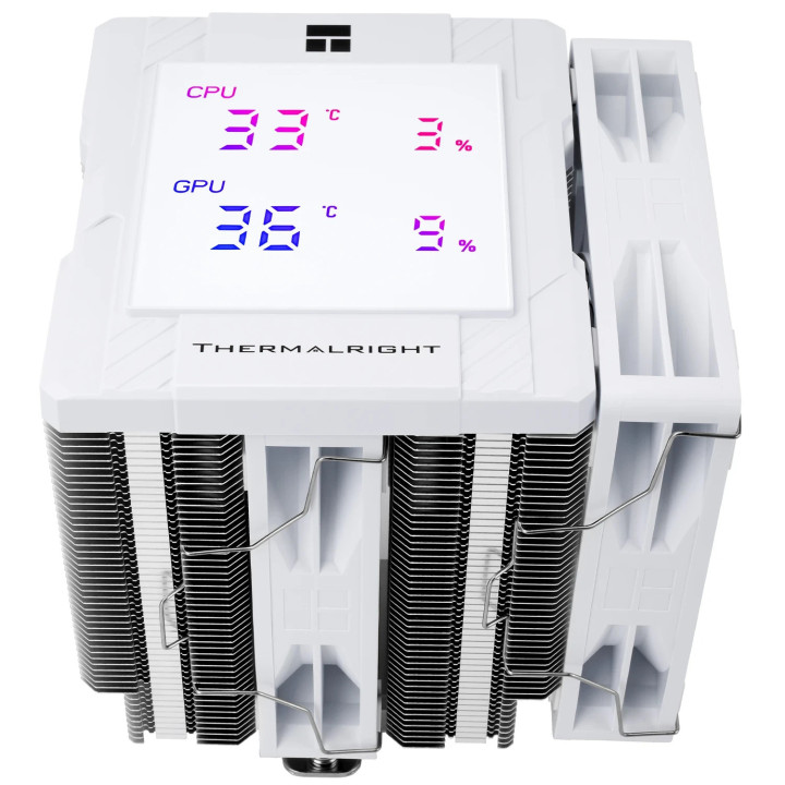 Охладител за процесор Thermalright Peerless Assassin 120 Digital White, Dual-Tower, LGA1851/AM5 - PEERLESS-ASSASSIN-120-D-WH