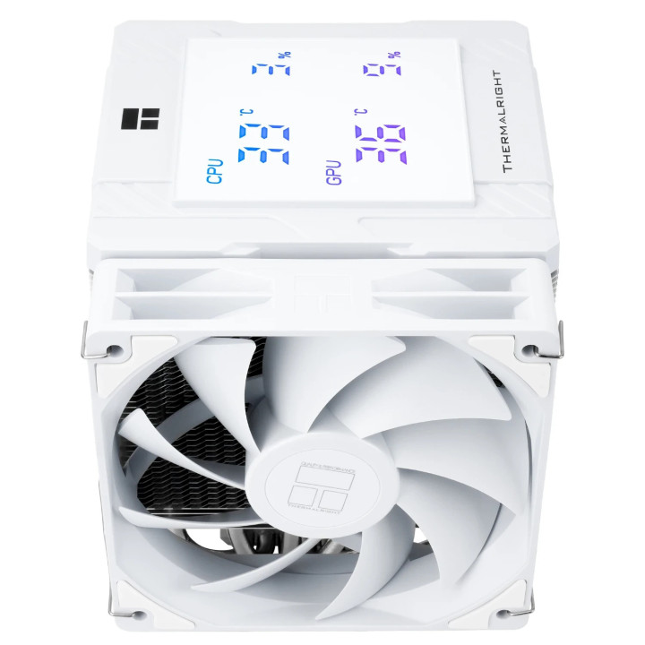 Охладител за процесор Thermalright Peerless Assassin 120 Digital White, Dual-Tower, LGA1851/AM5 - PEERLESS-ASSASSIN-120-D-WH